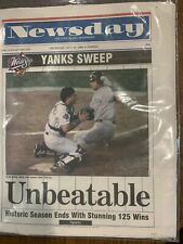 NEWSDAY Oct 22 1998 - UNBEATABLE - YANKS SWEEP - FANTASTIC 4 picture