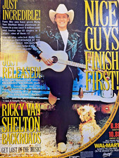 1991 Magazine Advertisement Ricky Van Shelton Backroads picture