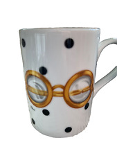 Christian Dior La Parisienne Designer Mug glasses black white polka dot tea cup picture