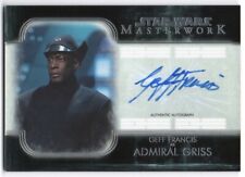 2020 Star Wars Masterwork Autograph A-GF Geff Francis as Admiral Griss Auto picture