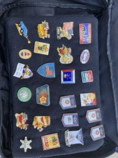 Vintage 1984 LA Olympics Pin Lot 120+ LAPD LASD Sam Eagle Sponsor LA84 Rare picture