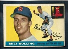 VINTAGE TOPPS 91 MLB TRADING CARD MILT BOLLING BOSTON RED SOX 1955 Photo Y 211 picture