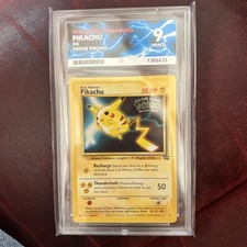 1999 Pokémon Black Star Promo Dark Movie Pikachu #4 ACE9 Mint picture