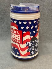 VTG Whirley Meijer Gas Station Thermal Travel Mug w/ American Flag Sealed picture