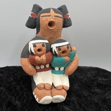VINTAGE COCHITI PUEBLO INDIAN POTTERY STORYTELLER - P. Tenorio picture