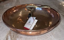 Handmade Italian Cu Artigiana Hammered Copper Nut Bowl w Brass Nutcracker NWT picture