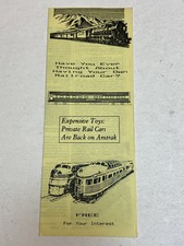 Private Rail Cars Amtrak Wall Street Journal REPRINT Brochure 1984 Vintage Old picture