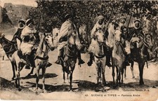 AFRICA Algeria Arab Fantasia Equestrian Maghreb c1913 Postcard picture