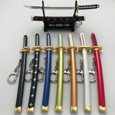 Mini Japanese Katana Samurai Sword Envelope Letter Opener Katana Keychain Stand picture