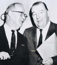 VTG 1959 Sen Karl Mudt R-SD & Sen Jennings Randolph UPI Press Photograph 7x8.25 picture