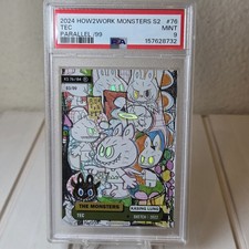 2024 HOW2WORK The Monsters S2 TEC #76 /99 PSA 9 POP 3 Kasing Lung Labubu picture