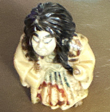 Vintage Japanese Two Face Rotating Demon Samurai Netsuke Signed Masatsugu Style picture