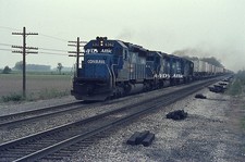 BIN Orig slide CR Conrail EMD SD40-2 6362 + eb action Oak Harbor OH 1983 picture