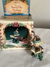 NIB 1992 Enesco the North Pole Village “Snippit” Christmas Elf Sandra Zimnicki picture
