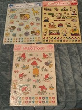 Vtg 1976 Hello Kitty, Little Twin Stars, Melody Mascot Stickers picture