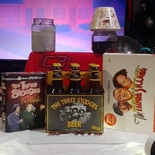 The Three Stooges Collector Lot With 1998 Full 6 Pack And DVD Collector Sets picture