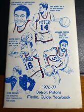 1976-77 Detroit Pistons Media Guide / Year Book NBA Basketball picture