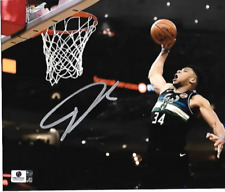 Giannis Antetokounmpo Milwaukee Bucks Autographed 8x10 Photo GA coa picture
