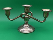 Vintage EL SIL CO ELGIN SILVERSMITH STERLING SILVER CANDLESTICK CANDELABRA HOME picture