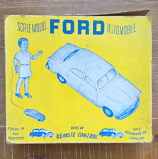 Vintage AMT 1950 Ford Remote Control Car Metallic Blue Original Box picture