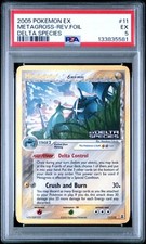 2005 POKEMON EX DELTA SPECIES #11 METAGROSS-REV.FOIL DELTA SPECIES PSA 5 picture
