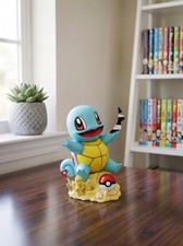 Pokemon Squirtle Figure Beach Sandcastle Statue Pokeball Anime Collectible Toy picture