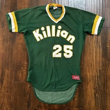 VTG USA Rawlings Green MLB Miami Oregon Baseball Jersey 38 1970s Killian 25 picture
