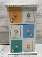 Vintage Hello Kitty Wood Jewelry Box, Sanrio, 11 Inches Tall X 7 Wide, 2000 picture
