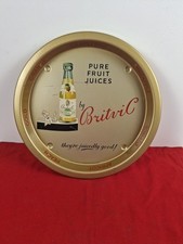 Vintage c.1960's Genuine Britvic 'Pure, Pure Fruit - ' Drinks Tray picture