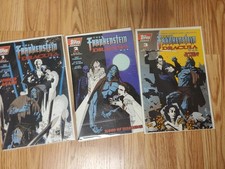 The Frankenstein Dracula War 1-3 Topps Comics 1994 Hi res Scans picture