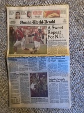 Omaha World Herald A Sweet Repeat For N.U. 1/3/1996 40 Pages Fiesta Bowl picture