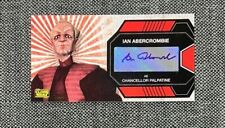 2002 TOPPS WIDEVISION STAR WARS CLONE WARS IAN ABERCROMBIE CHANCELLOR PALPATINE picture
