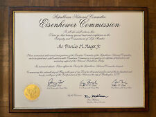 Republican National Committe Eisenhower Commission Signed by Ford Bush Sr & Bush picture