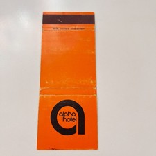 Alpha Hotel Europa Boulevard Amsterdam 11 Vintage Matchbook Cover TMB51-6 picture