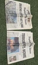 Naples Daily News 9/11 Newspapers Sept 12 & 13 2001 Terror Hits Home  picture