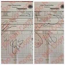 Roger Federer And Maria Sharapova Score Sheets SIGNED - Photocopy For Sale picture