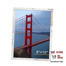 8x10 Picture Frame Wall or Tabletop, Engineered Wood 8X10 Distressed white picture