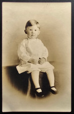 Antique RPPC Baby Portrait Postcard – Real Photo Studio Photo Early 1900s picture