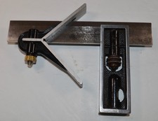 Vintage Starrett No. 13-3pcs Double Square & Center Head 6