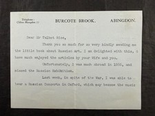 TLS from JOHN MASEFIELD to TAMARA TALBOT-RICE, RUSSIAN CONCERTO, WW2, ABINGDON picture