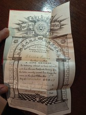 1927 Selkirk Royal Arch Chapter No 28 A Life Member  Freemasonry masonic/977 picture