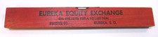 Antique 1940's Eureka SD Equity Exchange Phone 91 Red Wood Carpenters Level Tool picture
