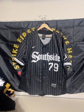 Nike Chicago White Sox Jose Abreu Southside Authentic Jersey Size 52 picture