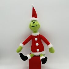 Dr Seuss How the Grinch Stole Christmas with Santa Hat Plush Toy picture