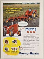 1952 Print Ad Massey-Harris 555 Tractors Power Packed 5-Plow Racine,Wisconsin picture