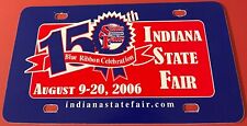 2006 Indiana State Fair Booster License Plate 150th Blue Ribbon PLASTIC picture