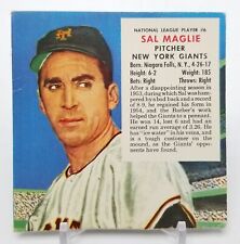 1955 Red Man Tobacco All Star Team SAL MAGLIE (No Tab) New York Giants #6 NL MLB picture