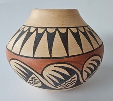 Vintage Hopi  Pottery- Polychrome w/Bear Paw Design (Verla Dewakuku) - c.1993 picture