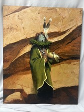 Allen Bahe Navajo Ceremonial Dancer Acrylic Painting picture