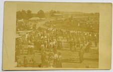 Rare C. 1910 Action/Shapleigh Maine Fair Real Photo Postcard picture
